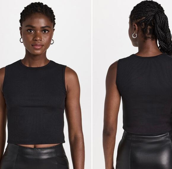 Reformation Tops - Reformation Ryland Cropped Tank Top - New, Size Small, Black